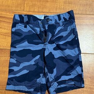 Old Navy Navy and Blue Camouflage Shorts
